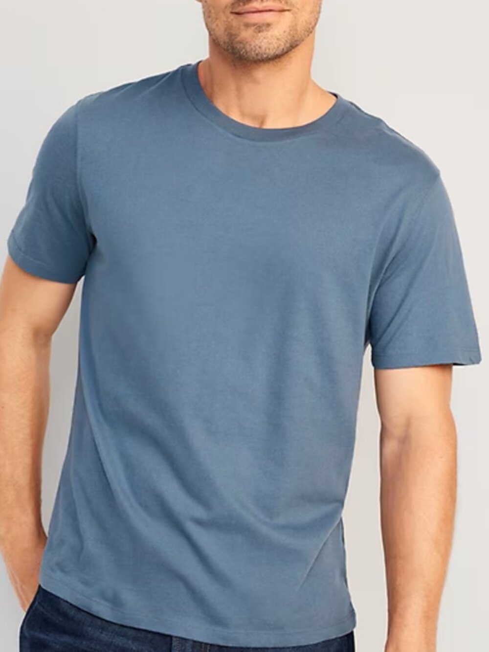 Men's Old Navy Soft Washed Crew Neck Short Sleeve Tee - Dusty Blue (M)